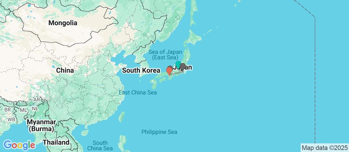 Map of Aventura Japonesa Autoguiada