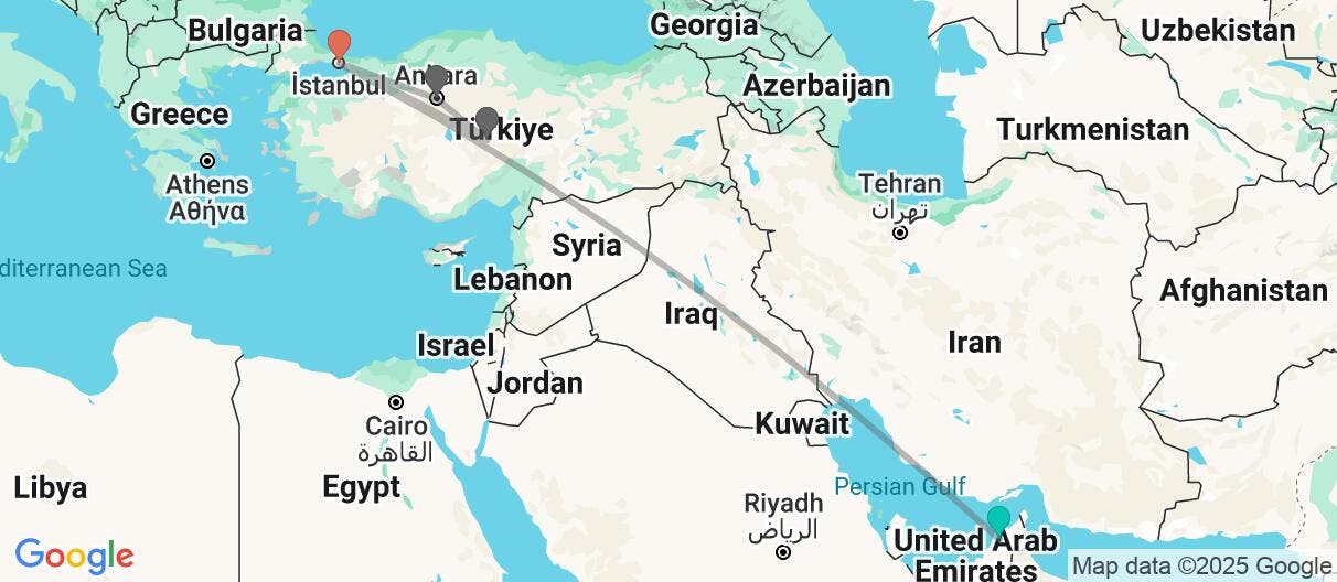Map of Ciudad emiratí y tesoros de Anatolia