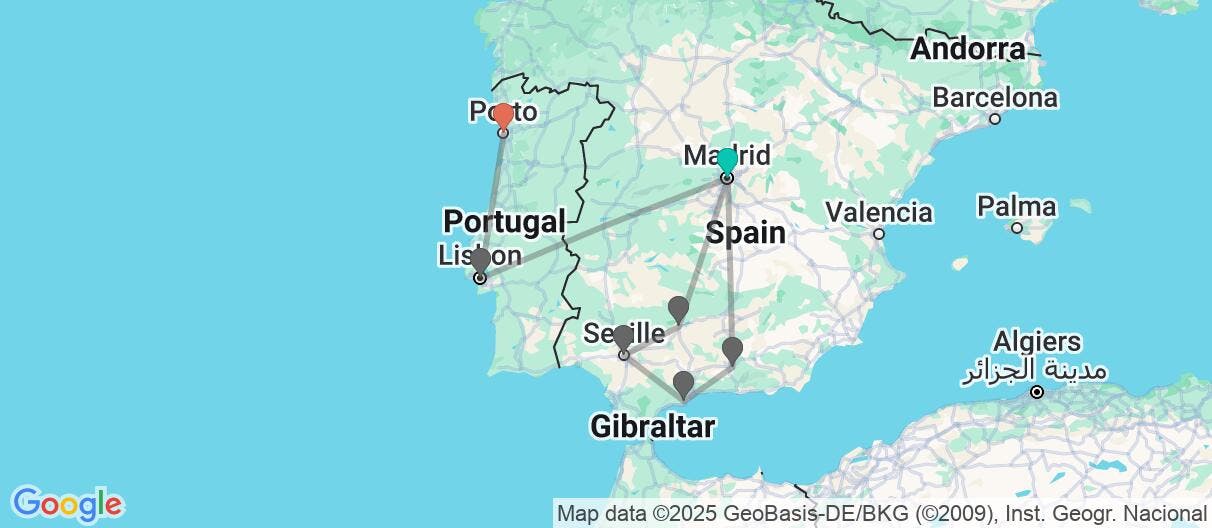 Map of Aventura ibérica: del flamenco al fado 