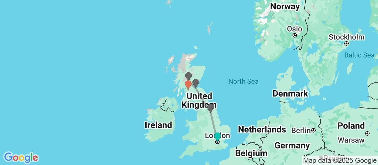 Map of Grandes tesoros de Inglaterra y Escocia