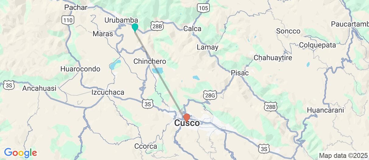 Map of Tesoros del Imperio Inca