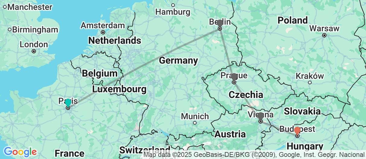 Map of París, Berlín y capitales de cuento