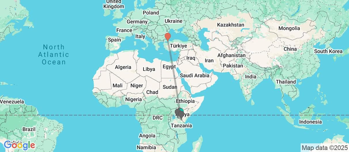 Map of De la sabana a los bazares de Estambul