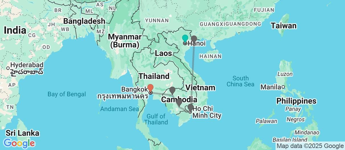 Map of Joyas del sudeste asiático